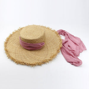 Handmade Weave Raffia Sun Hats for Women