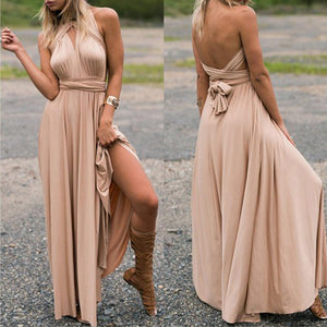 Long Dress Bridesmaid Formal Multi Way Wrap Convertible