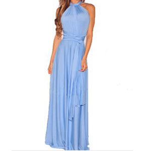 Long Dress Bridesmaid Formal Multi Way Wrap Convertible