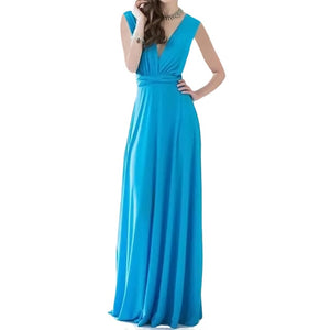 Long Dress Bridesmaid Formal Multi Way Wrap Convertible