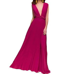 Long Dress Bridesmaid Formal Multi Way Wrap Convertible