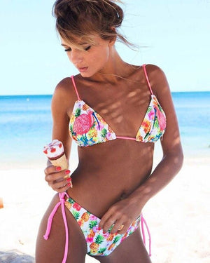 2019 Floral Print Swimwear Women