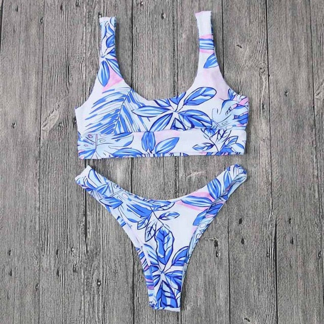 Women Swimsuit Bandage Halter