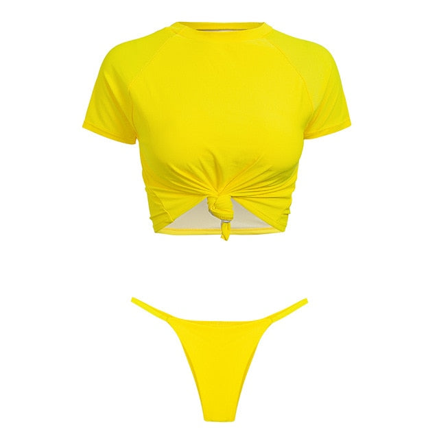 Sports swimwear women bathing suit Brazilian thong bikini 2019