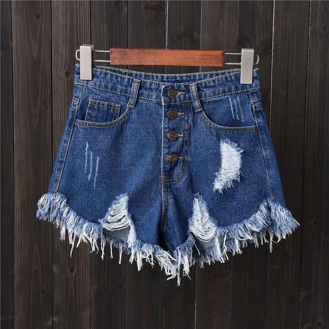 denim shorts