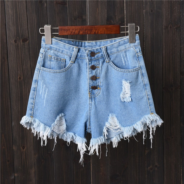 denim shorts