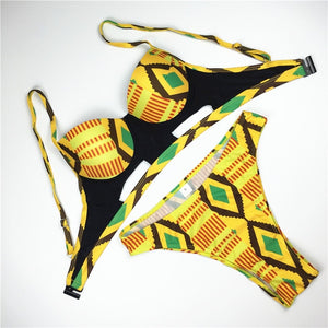 High Cut Swimsuit Brazilian Bikini Push Up