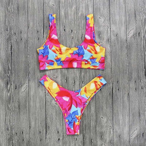 Women Swimsuit Bandage Halter