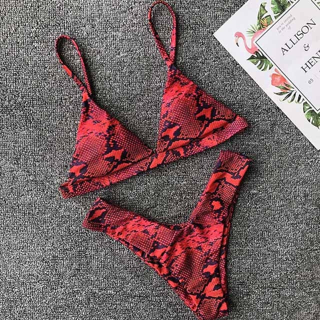 Snake Print Bikini 2019