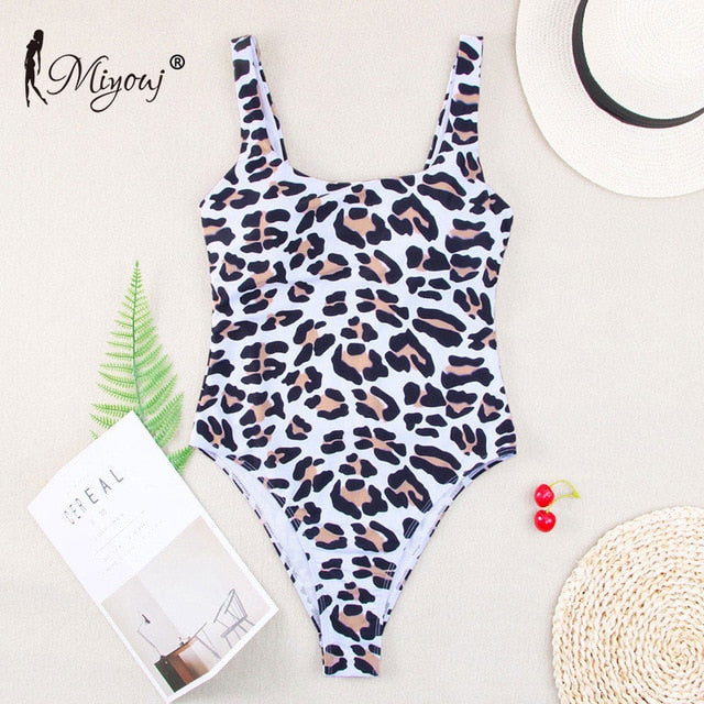 Leopard Bikini High Waist Push Up Swimsuit