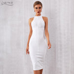 Summer White Women Bandage Dress