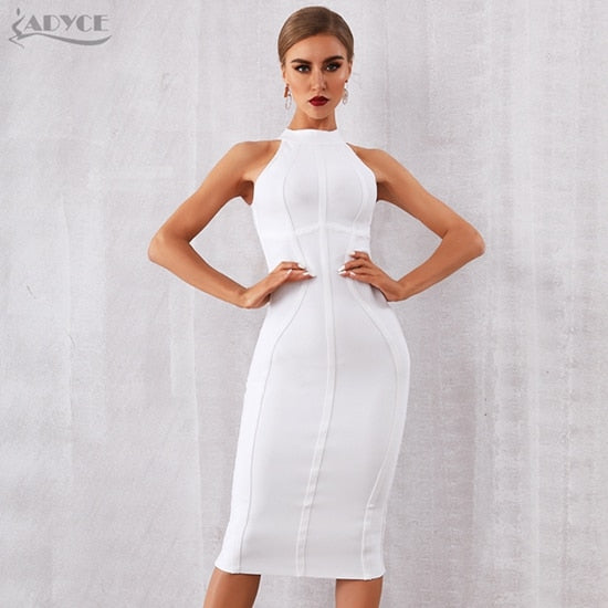 Summer White Women Bandage Dress