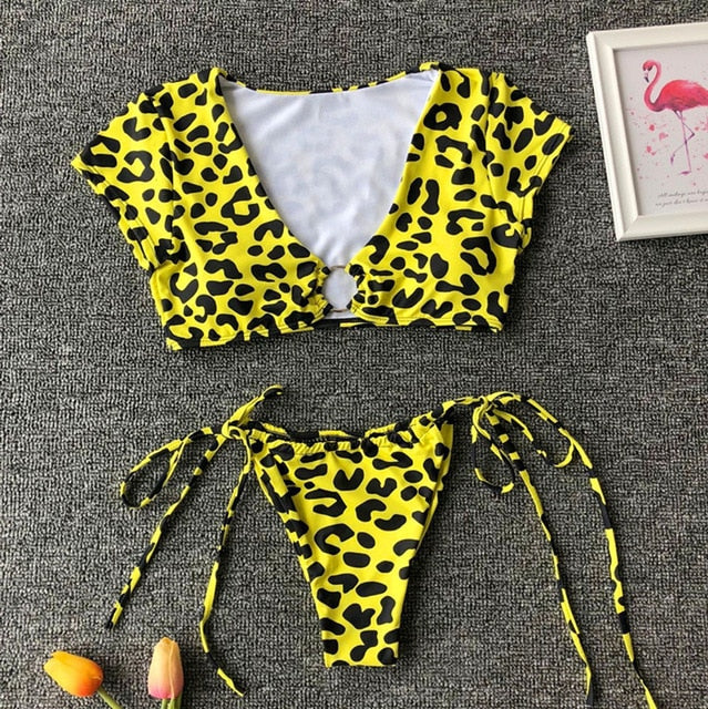 Sports swimwear women bathing suit Brazilian thong bikini 2019