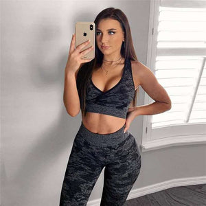 Camo High Waist Seamless Sports Leggings Fitness