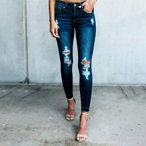 2019 new Classic Distressed Jeans