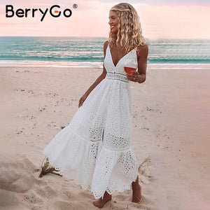 White pearls summer dress 2019