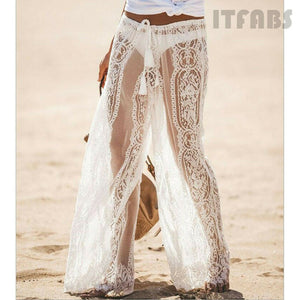 Women Lace Bell Bottom