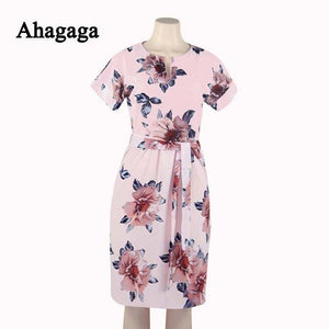 Summer Floral Print Loose Dress