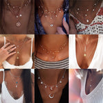 Vintage Multilayer Gold Choker Necklaces for Women 2019